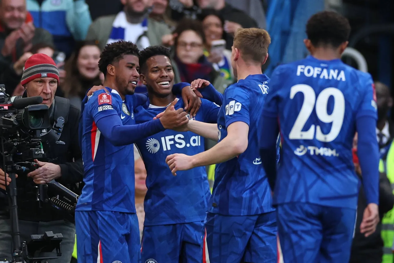 تشيلسي هزم بورت فايل وسيلتقي ليدز يونايتد (أ.ب)