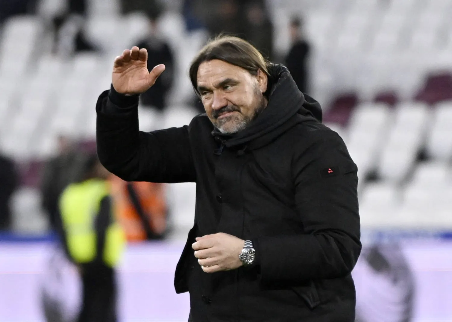 دانييل فاركي المدير الفني لفريق ليدز يونايتد (رويترز)