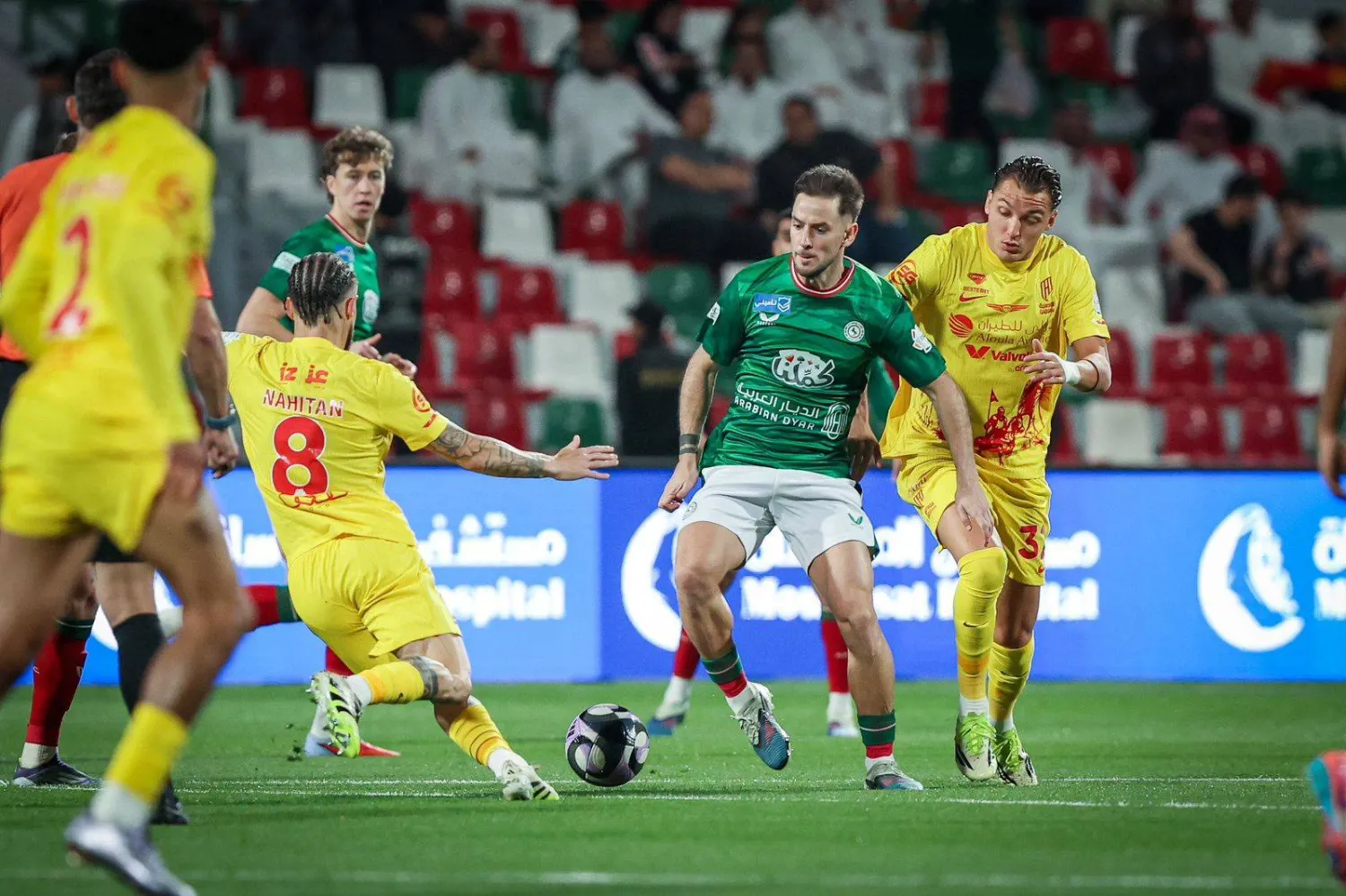 ميدران خلال مواجهة فريقه أمام القادسية (نادي الاتفاق) 