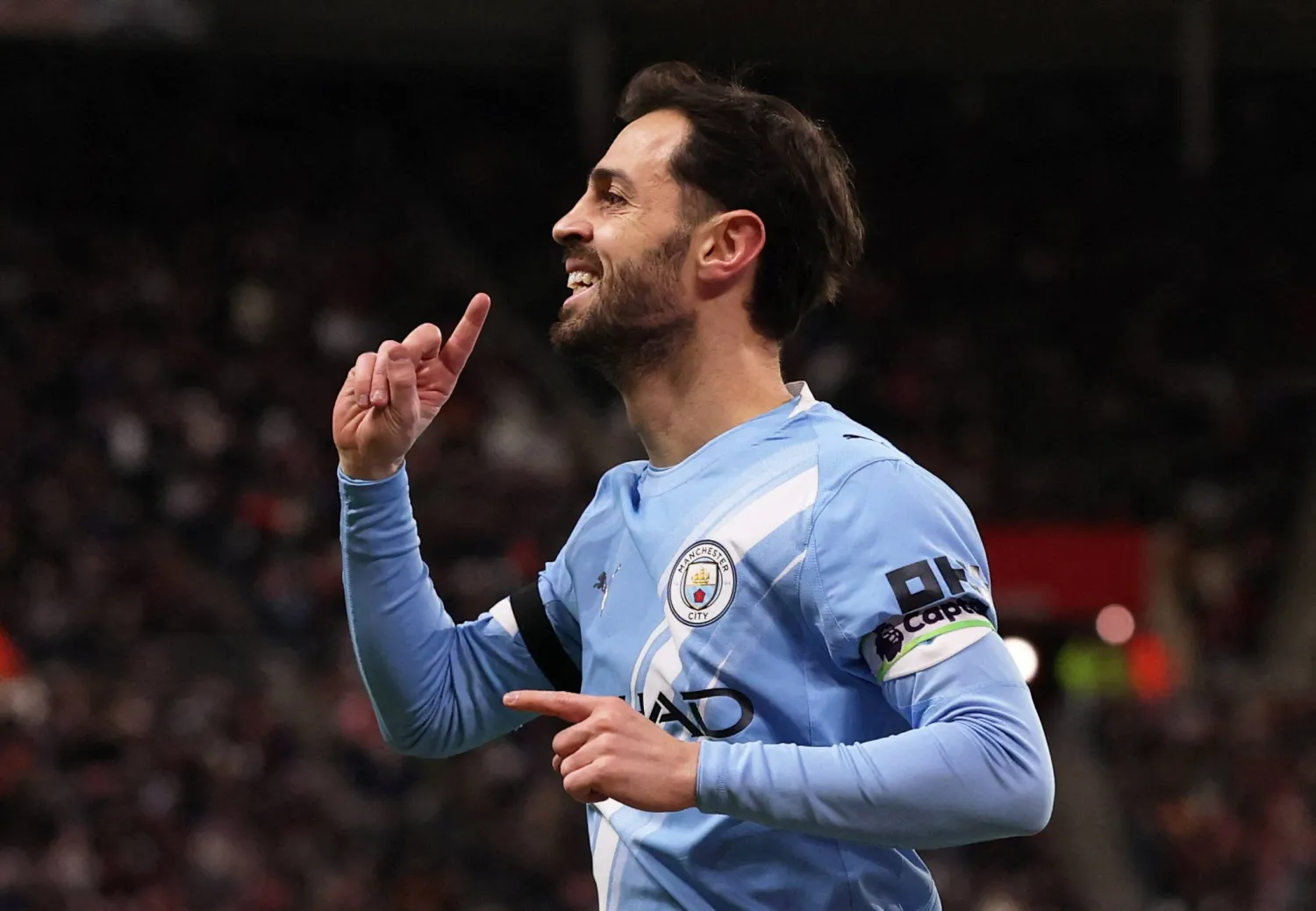 Manchester City captain Bernardo Silva (Reuters)