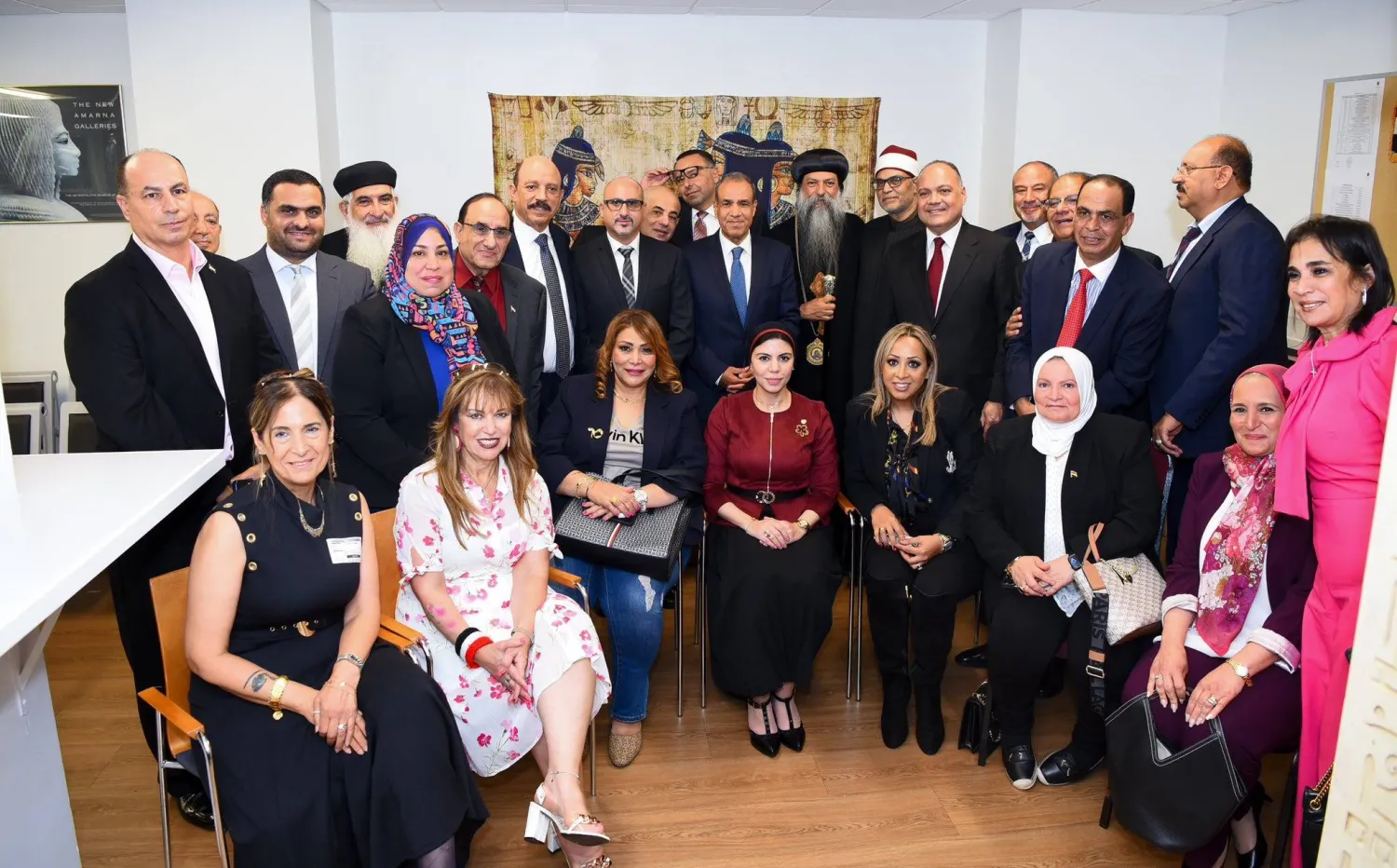 وزير الخارجية المصري يلتقي بمصريات من أبناء الجالية في نيويورك العام الماضي (الخارجية المصرية)