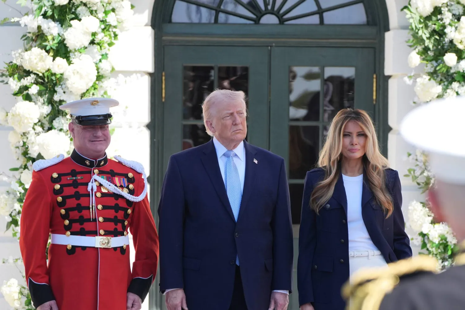 الرئيس الأميركي دونالد ترمب والسيدة الأولى ميلانيا ترمب يشاركان في فعالية لعيد الفصح في البيت الأبيض بالعاصمة واشنطن، 6 أبريل 2026 (أ.ب)