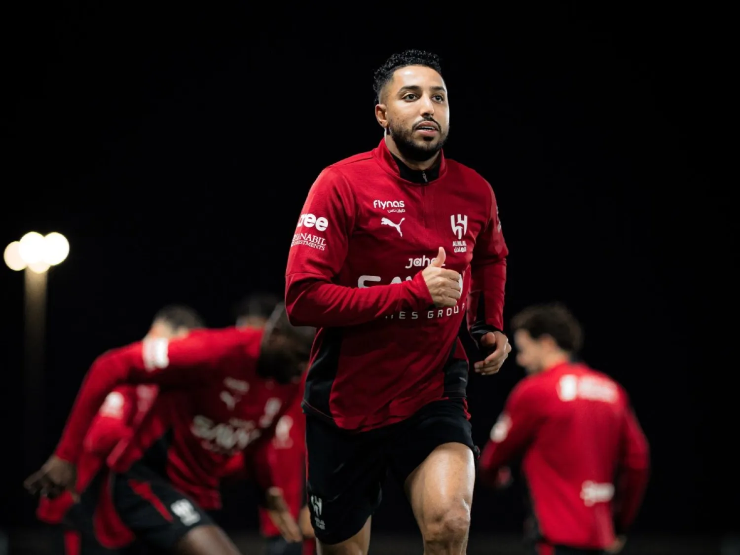 سالم الدوسري في حصة تدريبية سابقة (نادي الهلال)