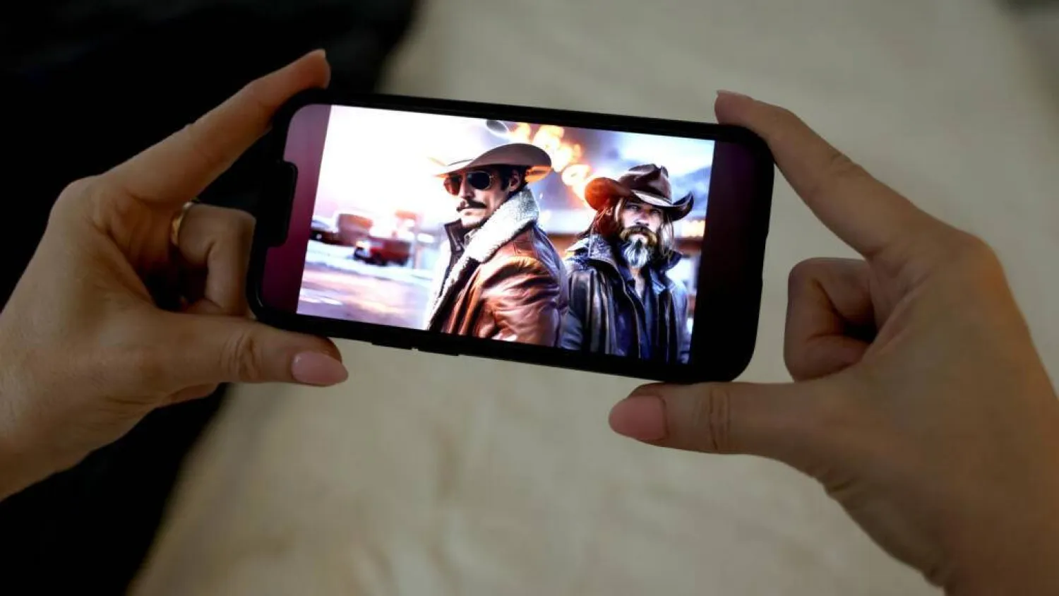 "Whiskey & Water," a song by Cain Walker featuring Cade Winslow, is one of many AI-generated country music tunes. TIMOTHY A. CLARY / AFP
