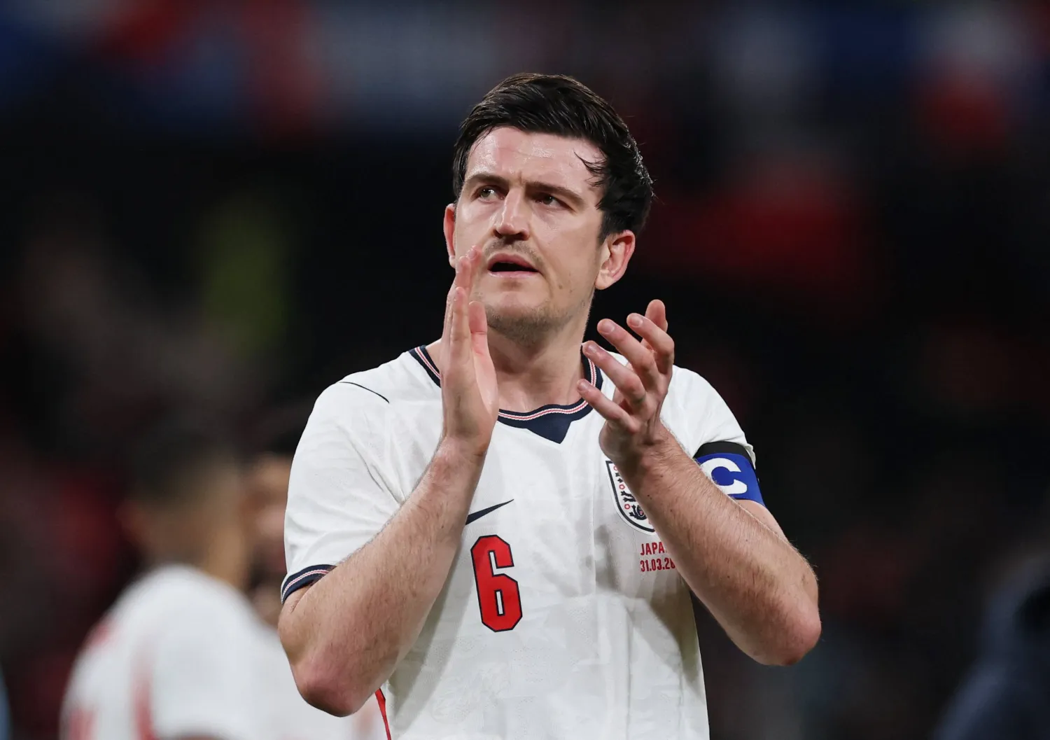  Soccer Football - International Friendly - England v Japan - Wembley Stadium, London, Britain- March 31, 2026 England's Harry Maguire looks dejected after the match. (Action Images via Reuters)
