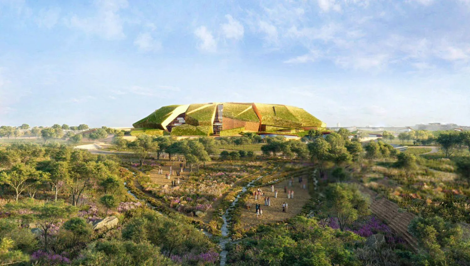 مجسم ملعب الملك سلمان بالرياض (وزارة الرياضة السعودية)