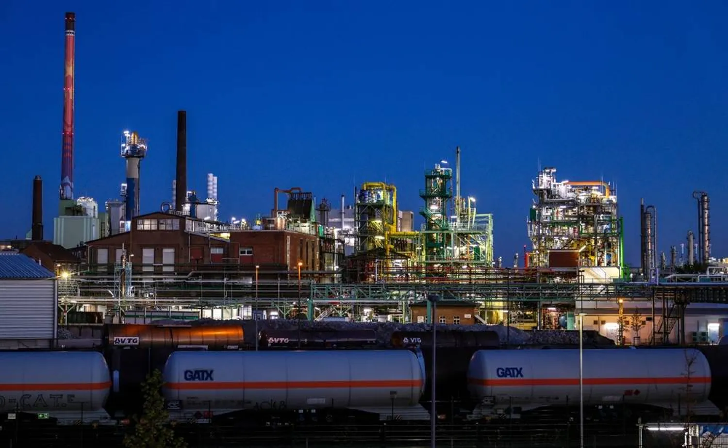  Industrial facilities and infrastructure at the Hoechst Industrial Park, near Frankfurt, Germany, 07 April 2026. (EPA)