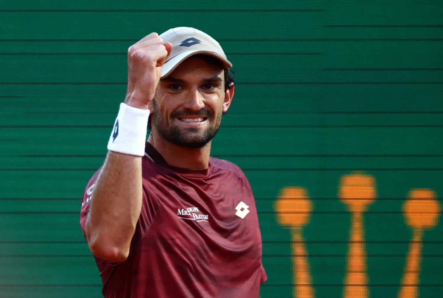 Tennis - ATP Masters 1000 - Monte Carlo Masters - Monte Carlo Country Club, Roquebrune-Cap-Martin, France - April 8, 2026 Monaco's Valentin Vacherot reacts during his round of 32 match against Italy's Lorenzo Musetti REUTERS/Manon Cruz