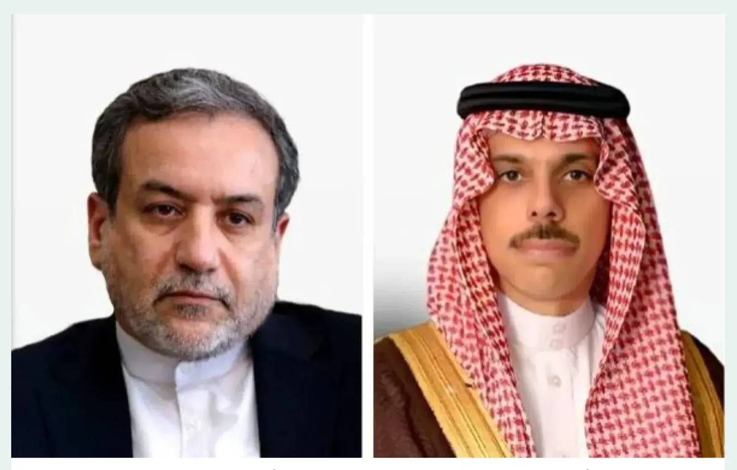 Suudi Arabistan Dışişleri Bakanı Faysal bin Ferhan Al Suud ile İran Dışişleri Bakanı Ab