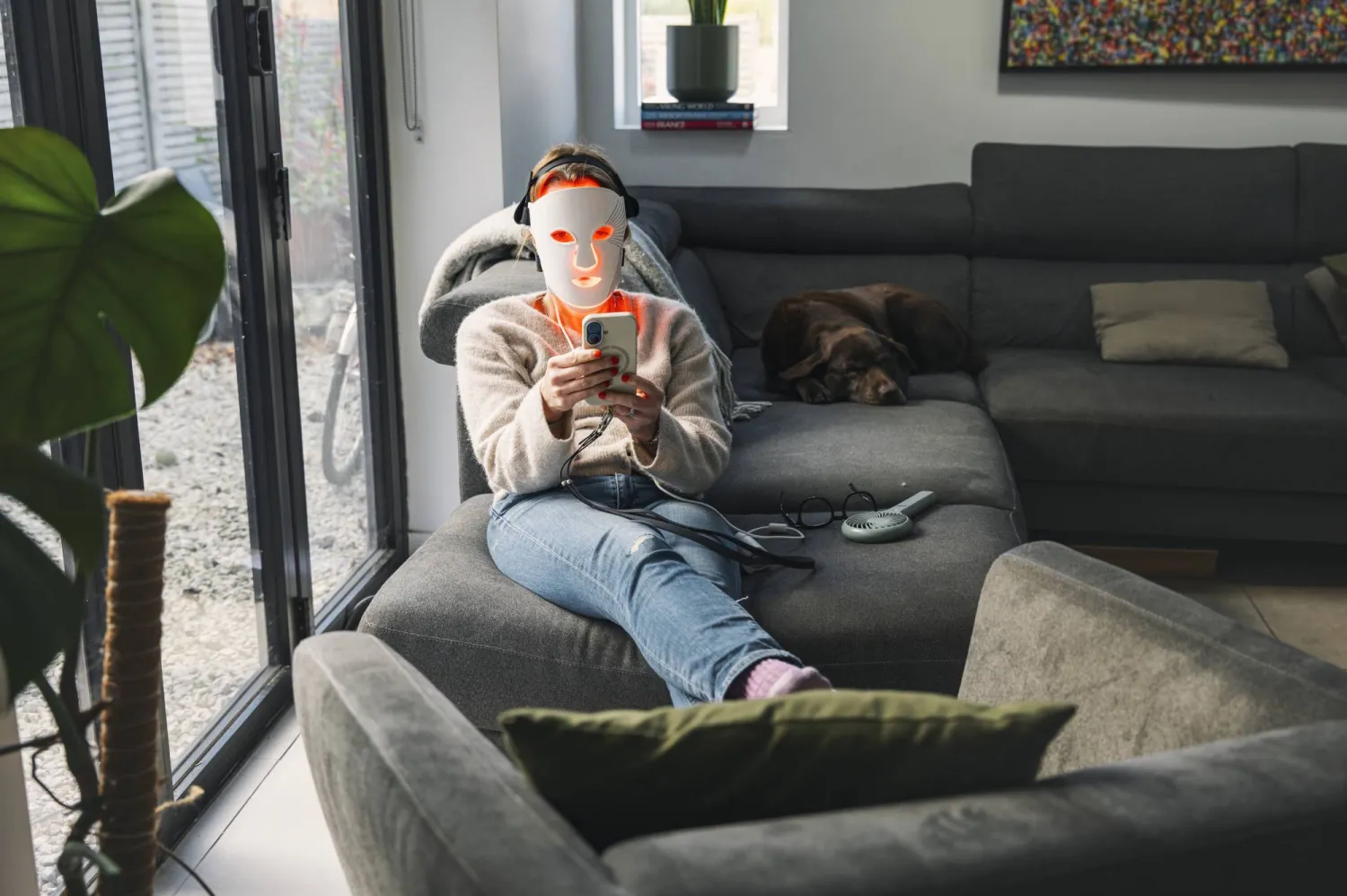 العلاج المنزلي بالضوء الاحمر