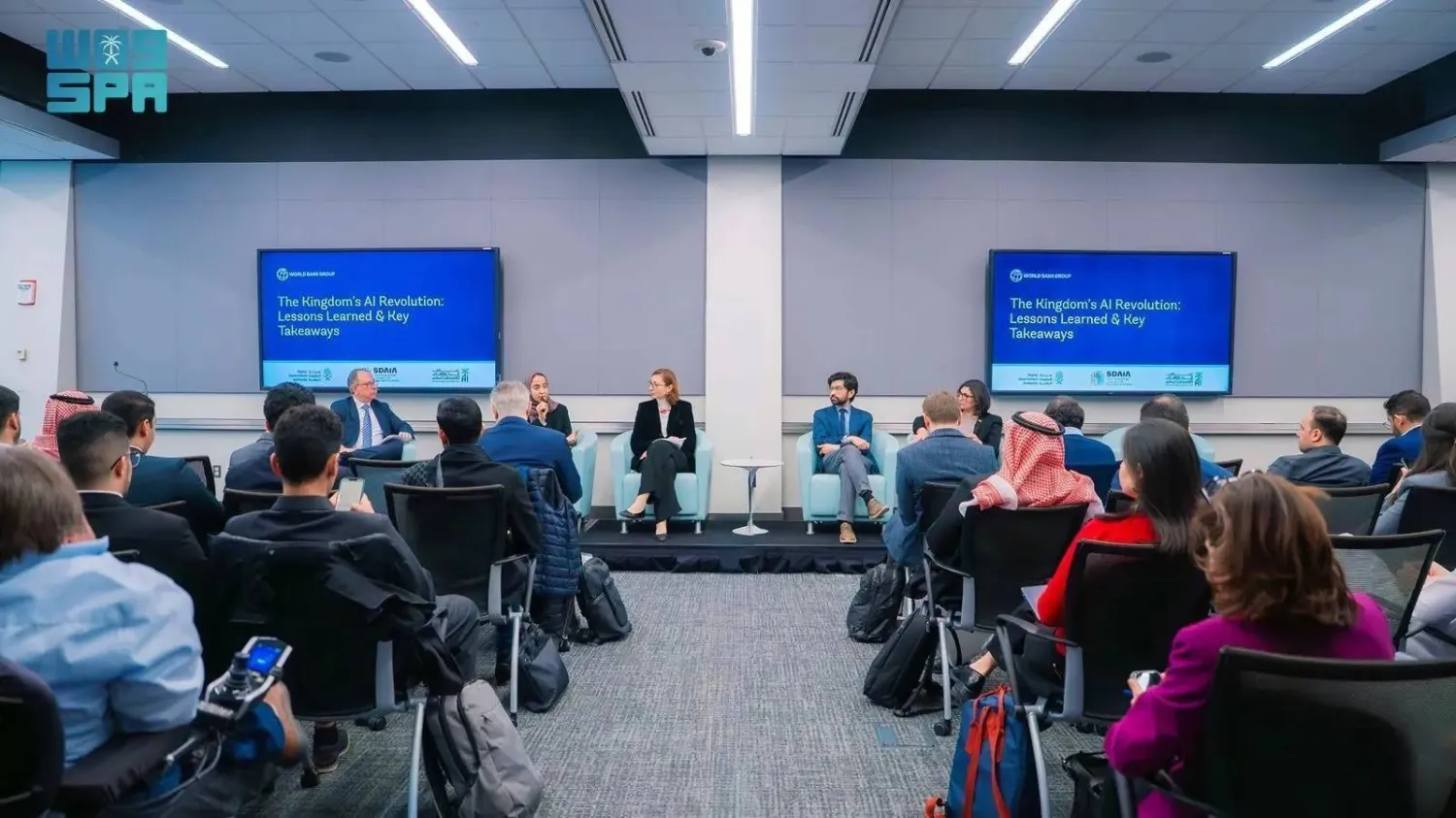 The Saudi Data and Artificial Intelligence Authority (SDAIA) and the Digital Government Authority, in cooperation with the World Bank Group, organized the “Saudi Day of Digital Transformation and Artificial Intelligence. (SPA)