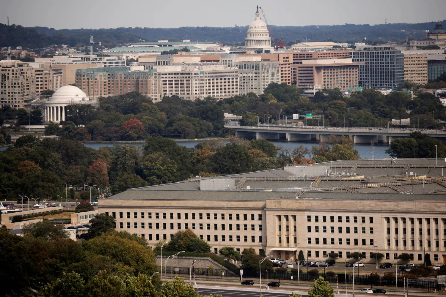 FILE PHOTO: The Pentagon building is seen in Arlington, Virginia, US October 9, 2020. REUTERS/Carlos Barria/File Photo