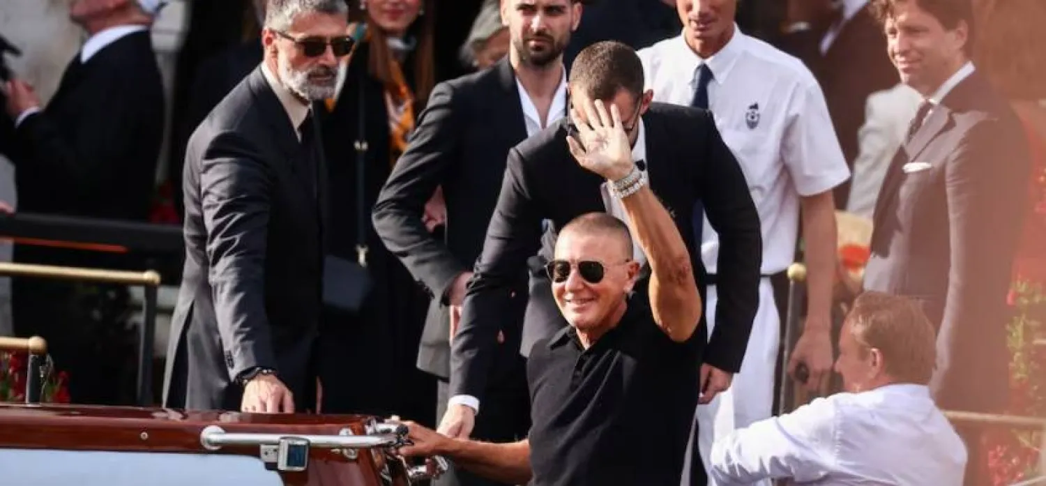 Fashion designer Stefano Gabbana leaves Gritti Palace in Venice, Italy, June 27, 2025. REUTERS/Yara Nardi