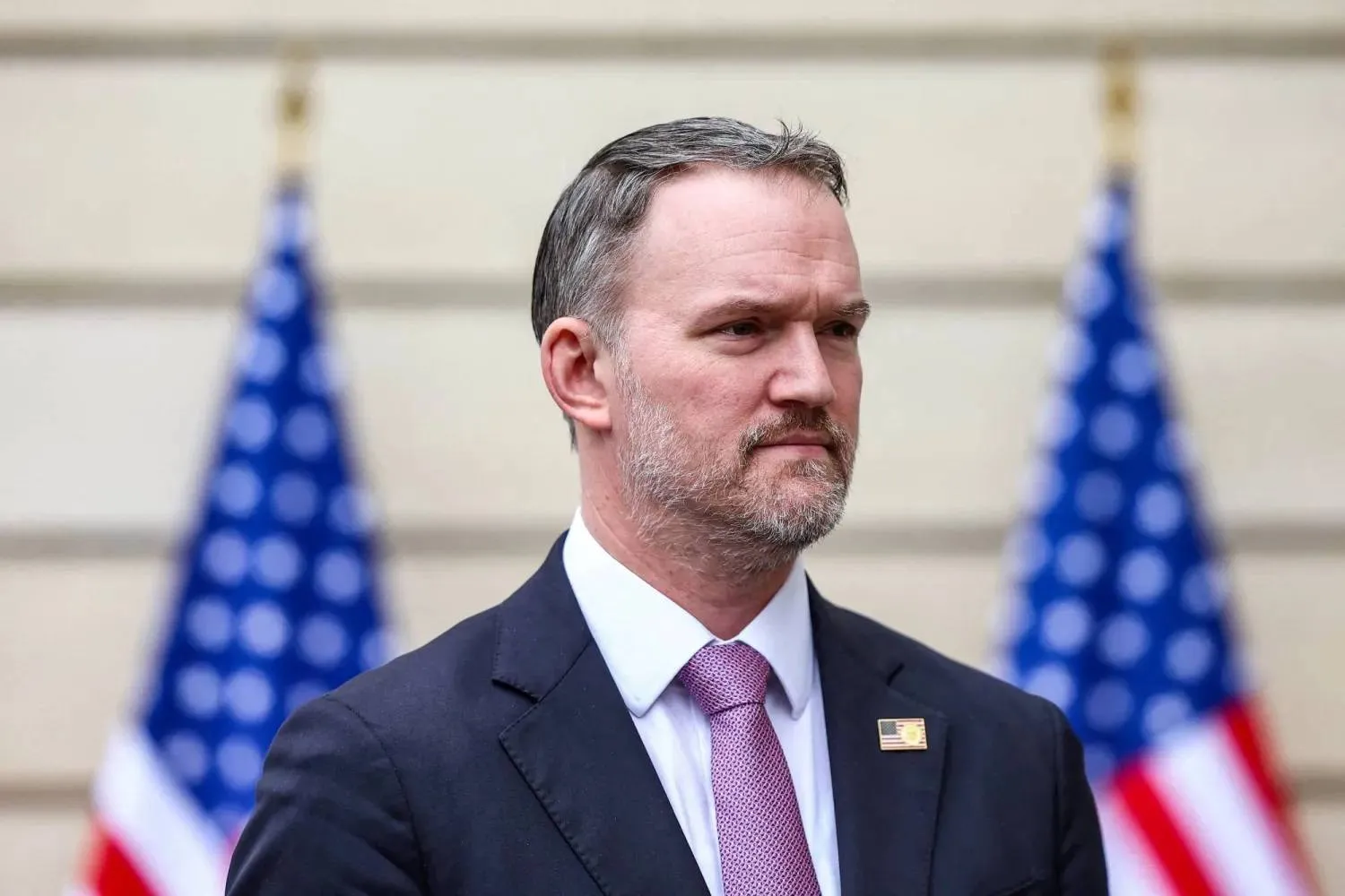 US Trade Representative Jamieson Greer attends a press conference with US Treasury Secretary Scott Bessent (not pictured) after two days of meetings with a Chinese delegation, in Paris, France March 16, 2026. Reuters 