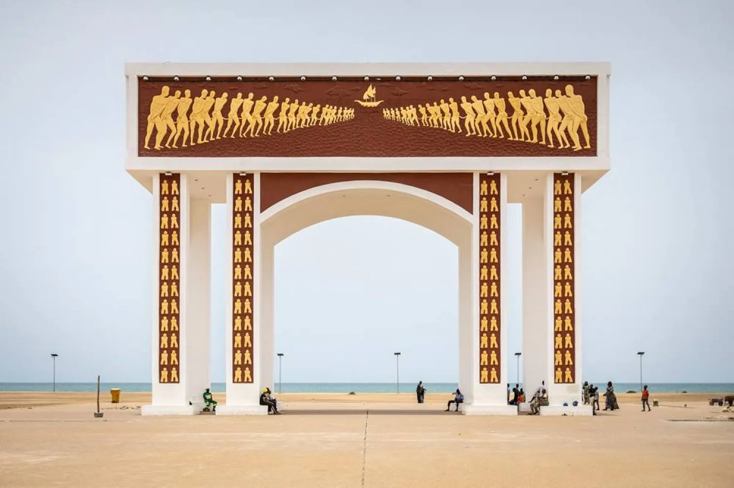  A general view of the Door of No Return monument in Ouidah on April 7, 2026. (AFP) 