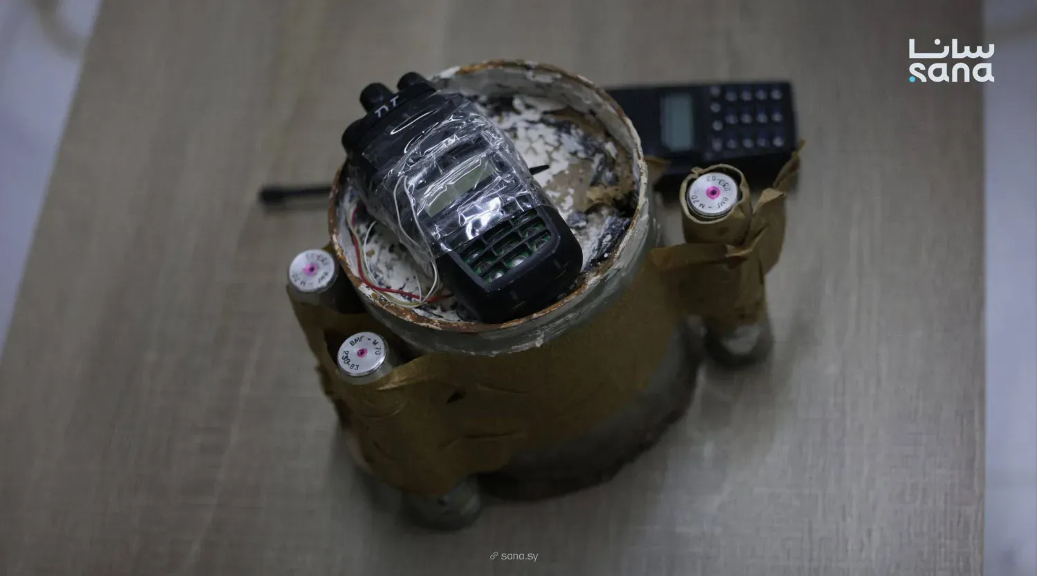 Terör hücresinden ele geçirilen patlayıcı düzenek (SANA)