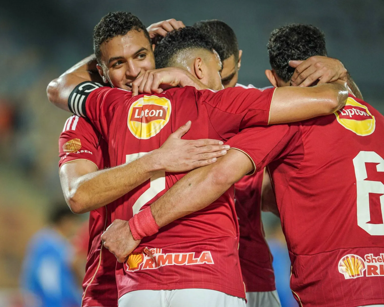 فرحة أهلاوية بهدف الفوز على سموحة (النادي الأهلي)