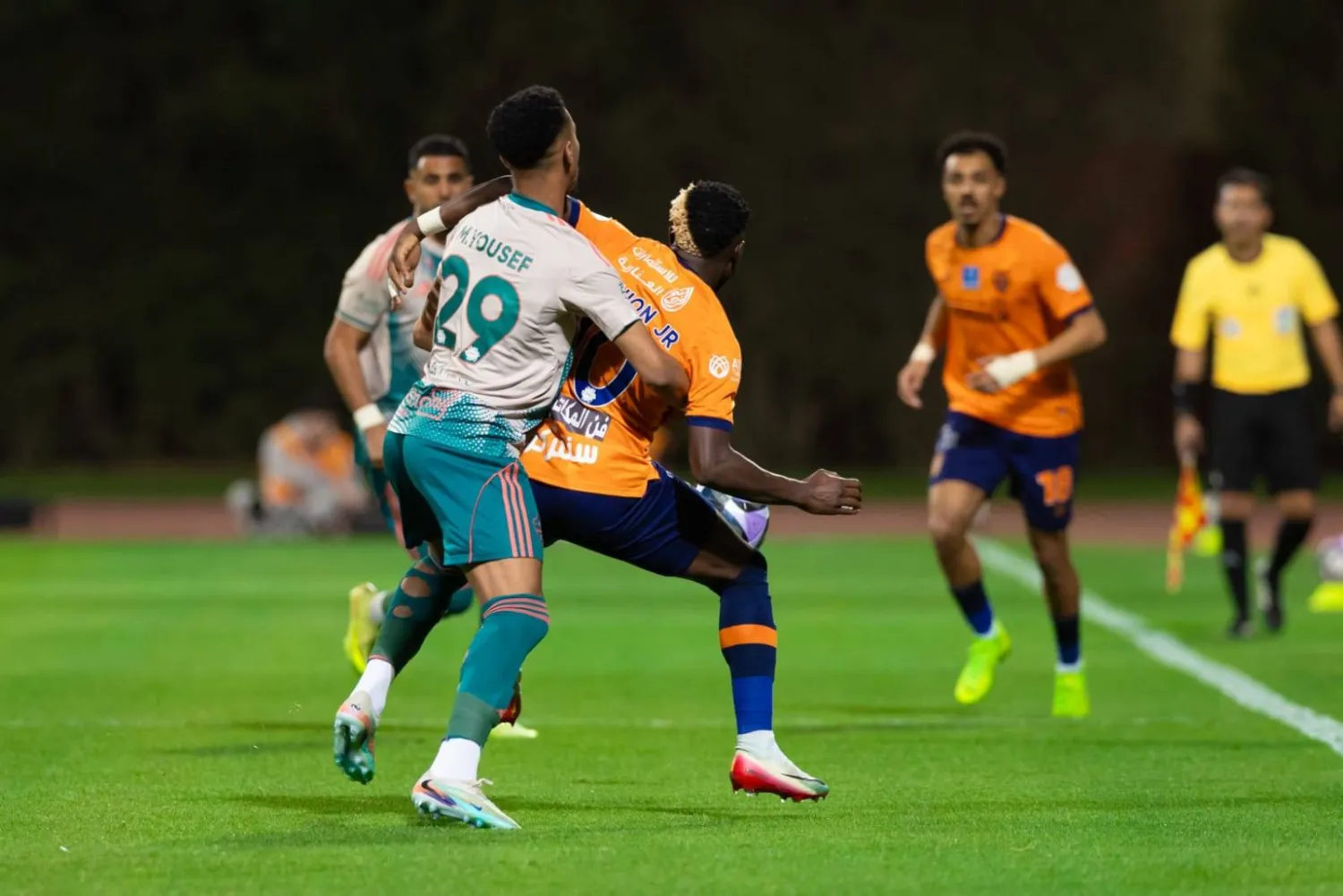 من المواجهة الجدلية التي جمعت الفيحاء والأهلي (موقع النادي الأهلي)