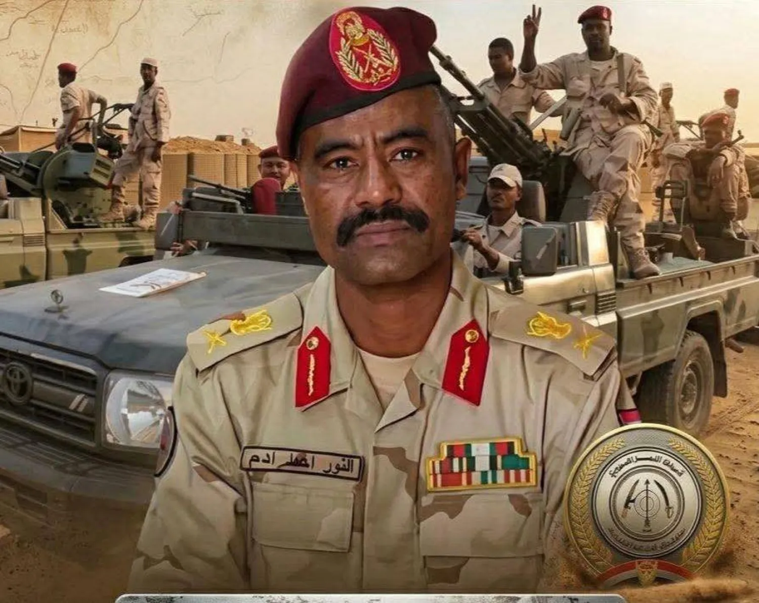 النور أحمد آدم المعروف بـ«النور القُبة» اللواء المنشق عن «قوات الدعم السريع» (متداولة)