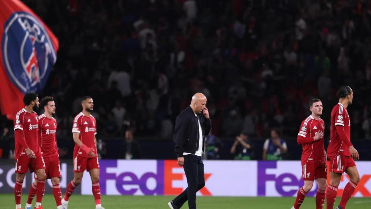 Arne Slot's future as Liverpool manager could depend on the outcome of Tuesday's clash with PSG. FRANCK FIFE / AFP
