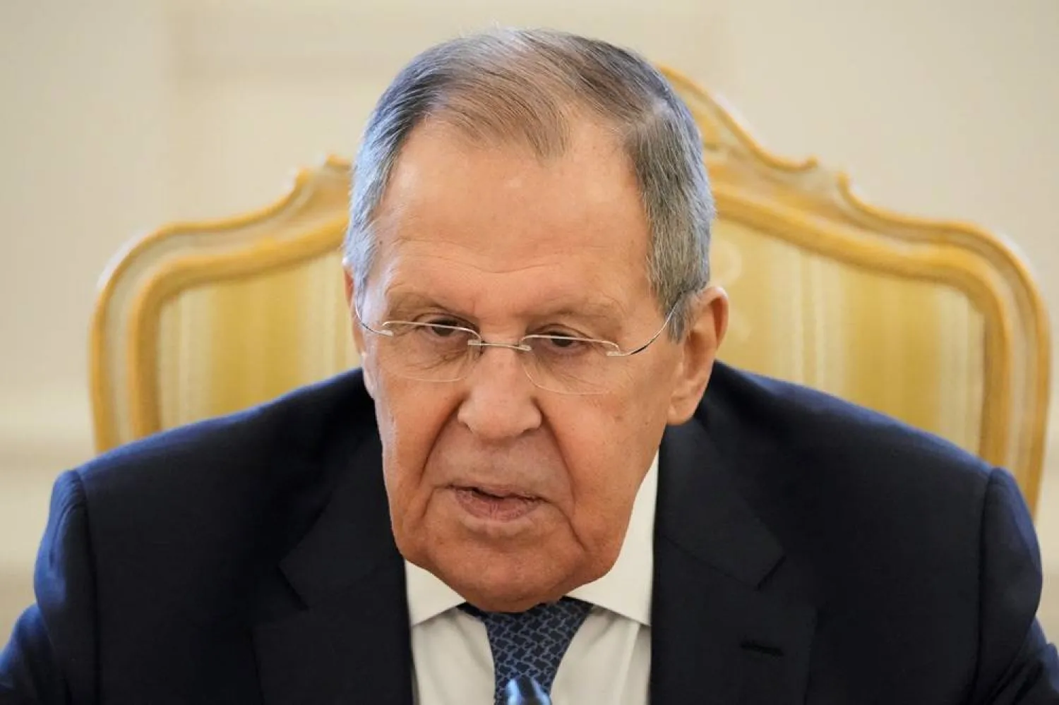  Russian Foreign Minister Sergei Lavrov attends a meeting with Egyptian Foreign Minister Badr Abdelatty in Moscow, Russia April 3, 2026. (Pavel Bednyakov/Pool via Reuters)