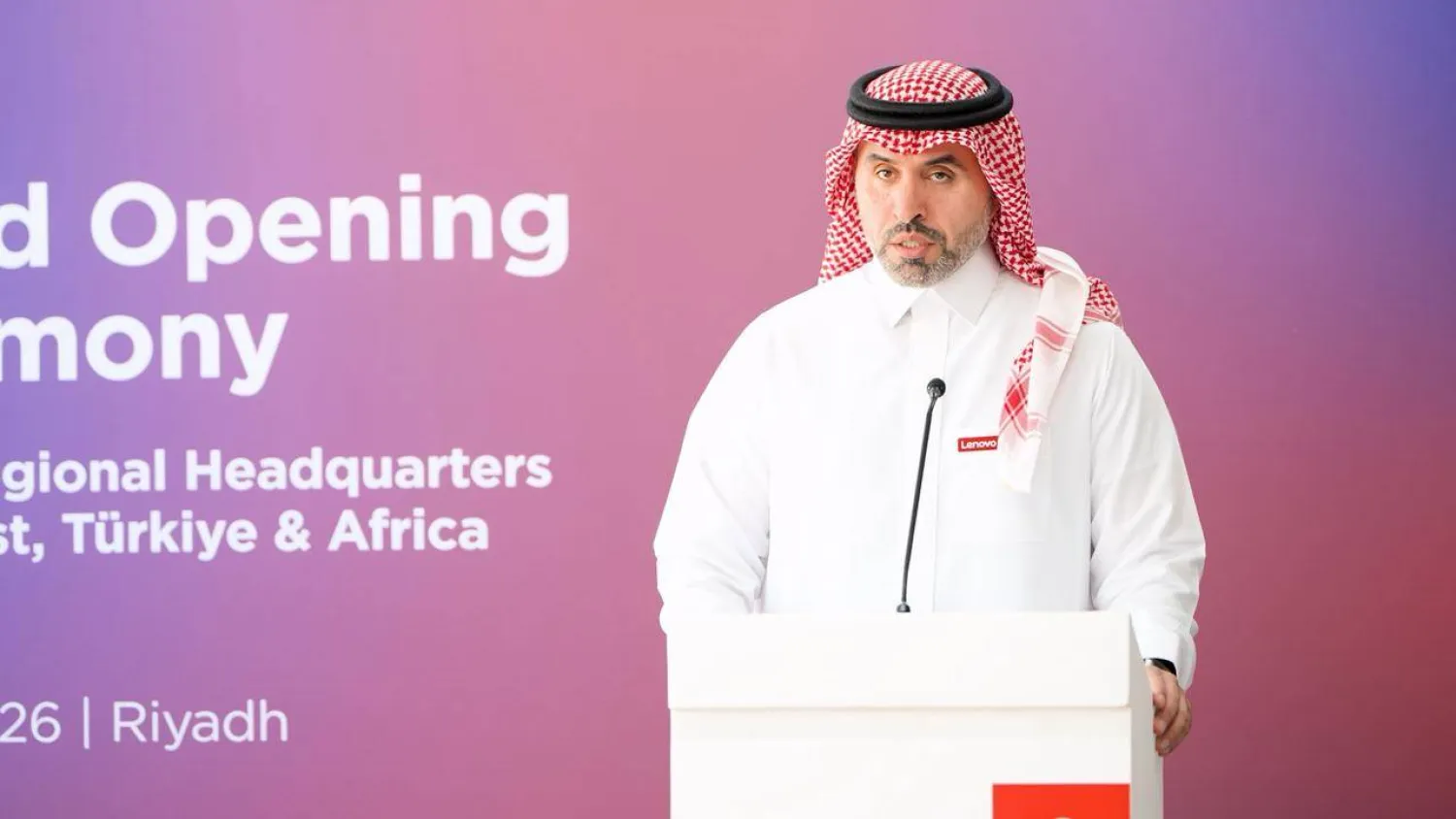 Tareq Alangari, Lenovo Senior Vice President and President for the Middle East, Türkiye and Africa. (Turki Al-Aqail)