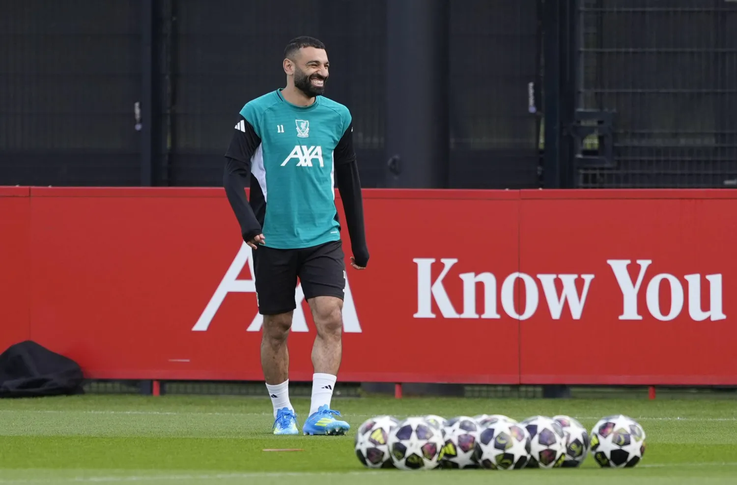 محمد صلاح نجم ليفربول وقائد منتخب مصر (د.ب.أ)