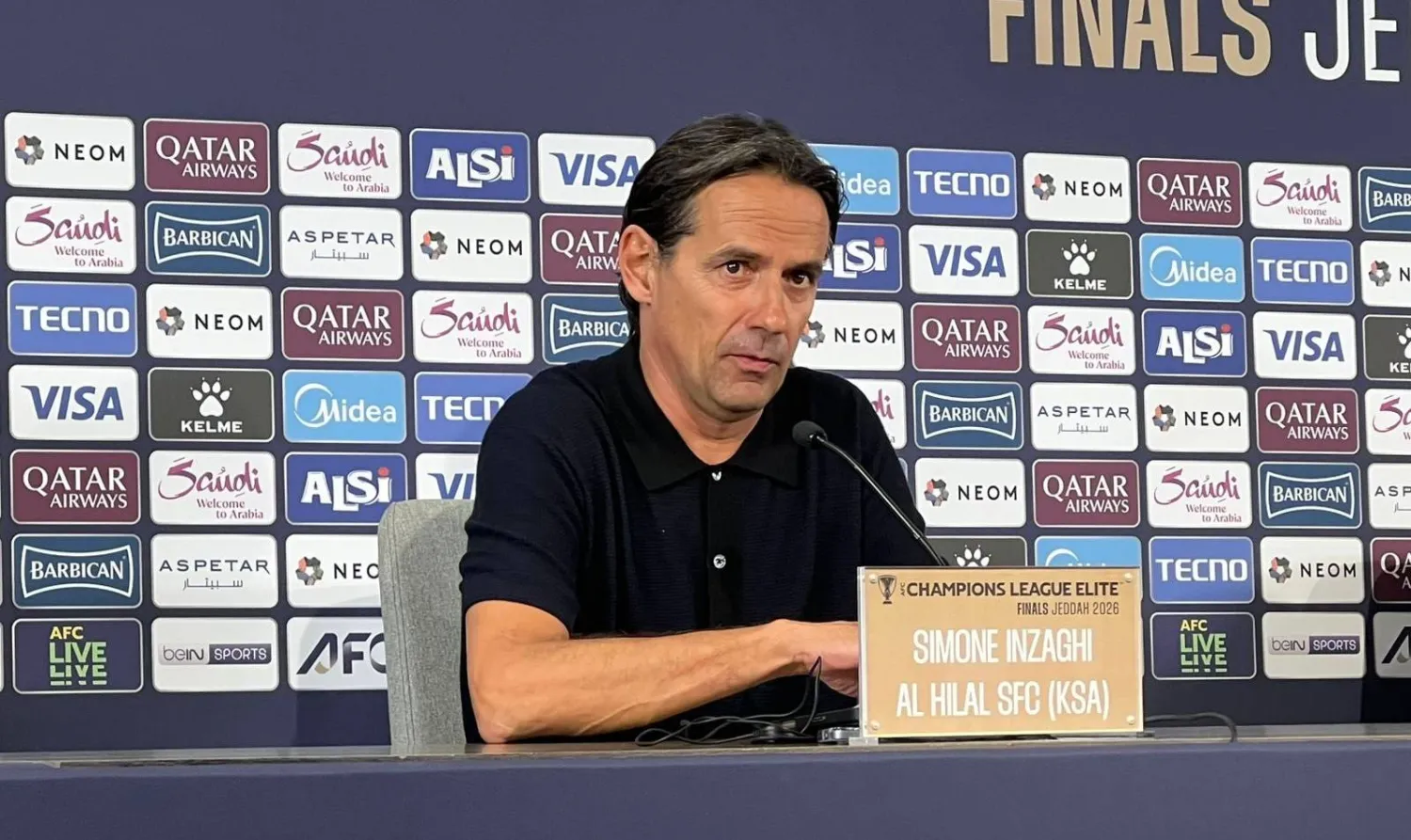 الإيطالي سيموني إنزاغي المدير الفني لفريق الهلال (الشرق الأوسط) 