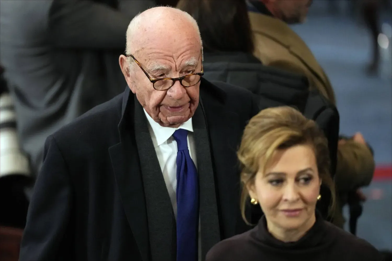 Rupert Murdoch, Washington'daki Trump'ın yemin törenine katılıyor (Arşiv- AP)