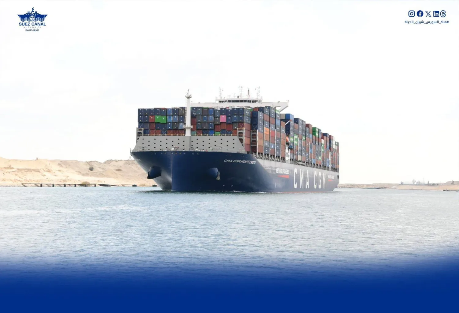 حصار مضيق هرمز يعمق أزمات قناة السويس (هيئة قناة السويس)