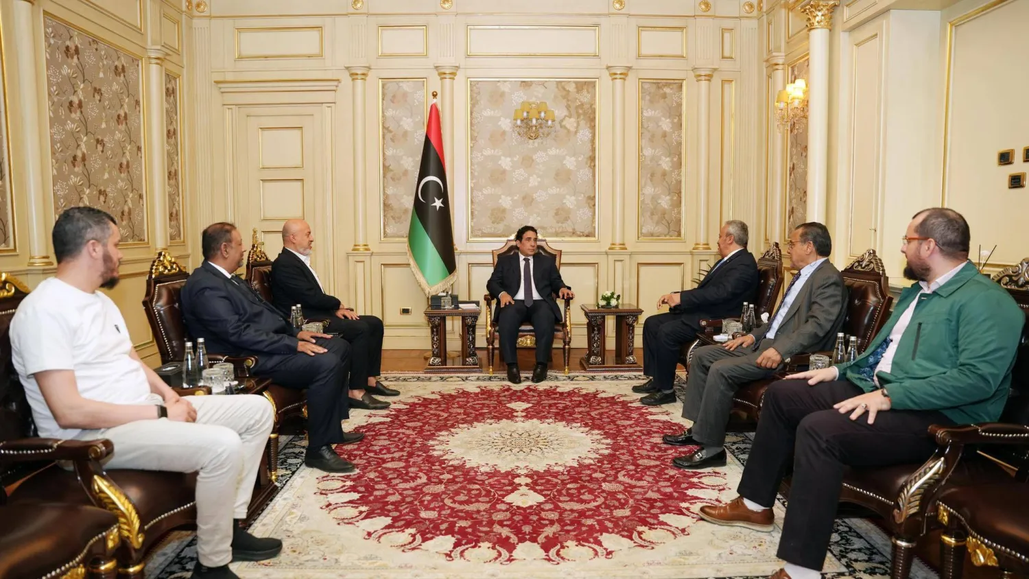 المنفي يلتقي «نخبة من الفاعلين» بالعاصمة طرابلس (المجلس الرئاسي الليبي)