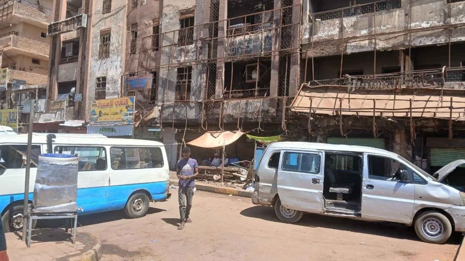 A street in Khartoum. (Asharq Al-Awsat)