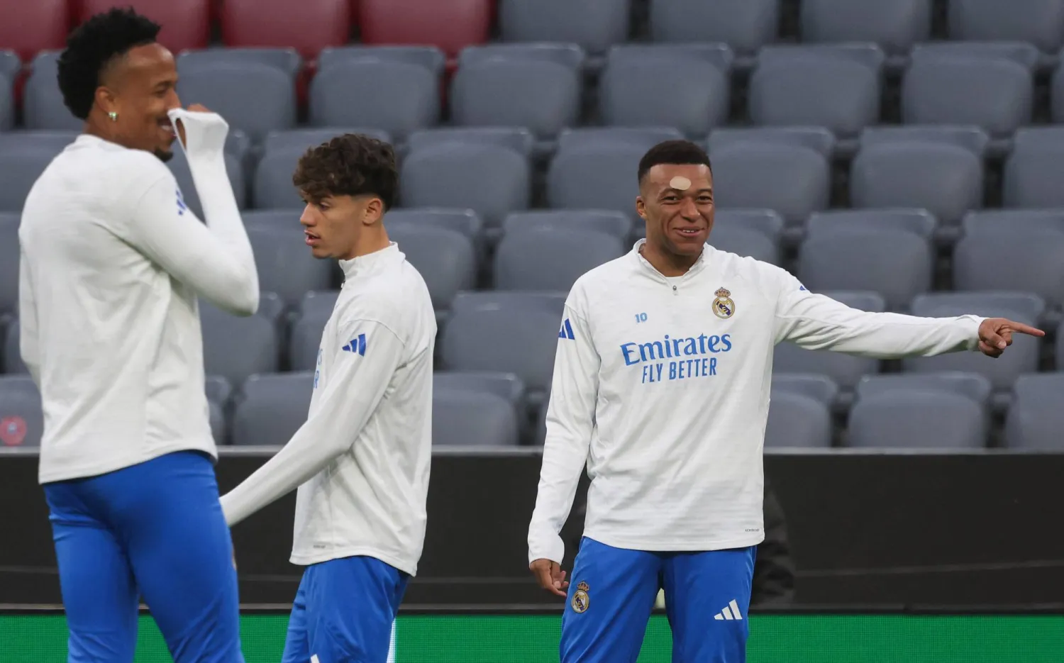 كيليان مبابي في تدريبات ريال مدريد (أ.ف.ب)