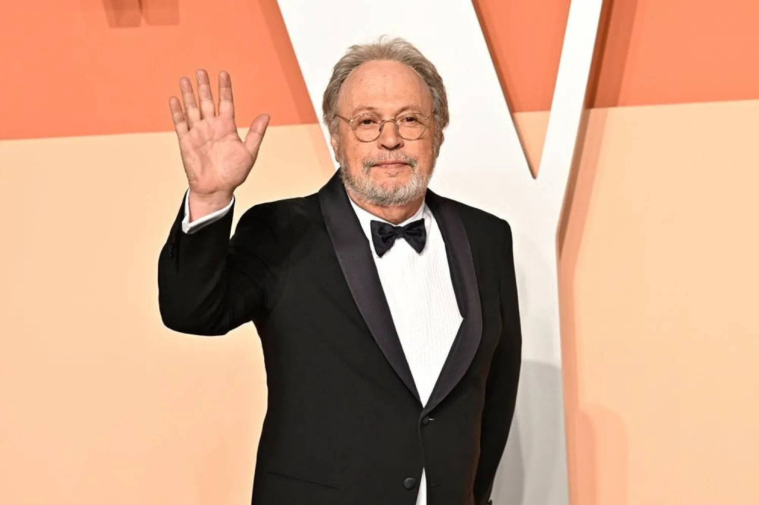 Billy Crystal arrives at the Vanity Fair Oscar Party on March 2, 2025, at the Wallis Annenberg Center for the Performing Arts in Beverly Hills, Calif. (AP) 