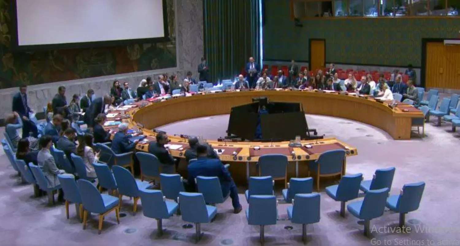 جلسة مجلس الأمن بشأن ليبيا في نيويورك الثلاثاء (لقطة من تسجيل مصور)
