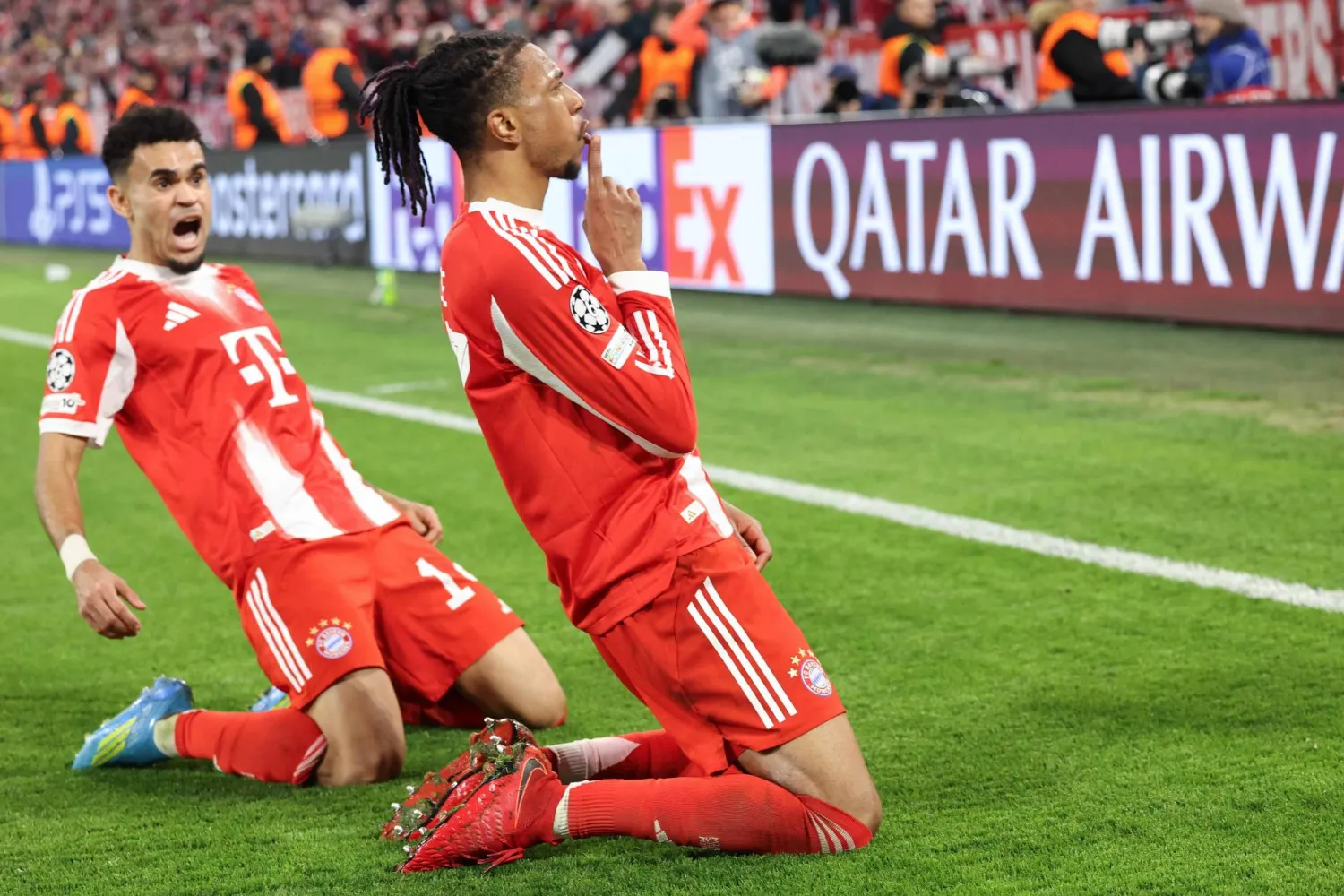 أوليسيه محتفلا بهدفه الرائع في ريال مدريد (إ.ب.أ)