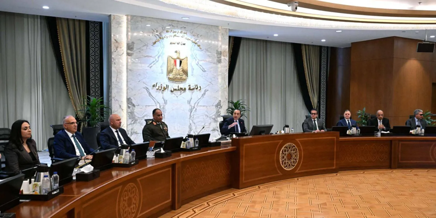 رئيس الوزراء المصري خلال اجتماع مجلس الوزراء الخميس (مجلس الوزراء)