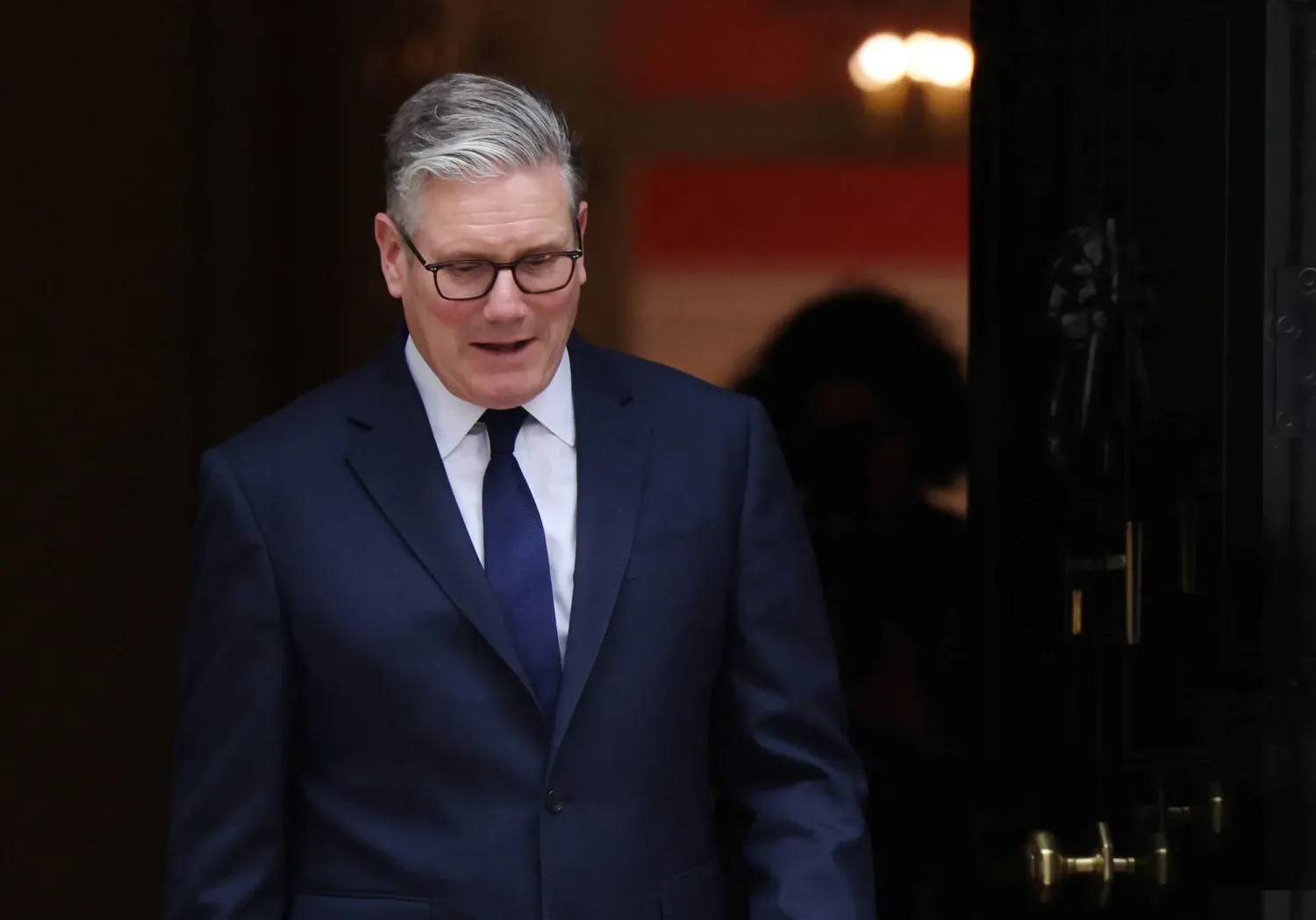 İngiltere Başbakanı Keir Starmer, 14 Nisan 2026'da Londra'daki 10 Downing Street'teki Başbakanlık konutunda Hollanda Başbakanı Rob Jatten'ı ağırlamaya hazırlanıyor (EPA)