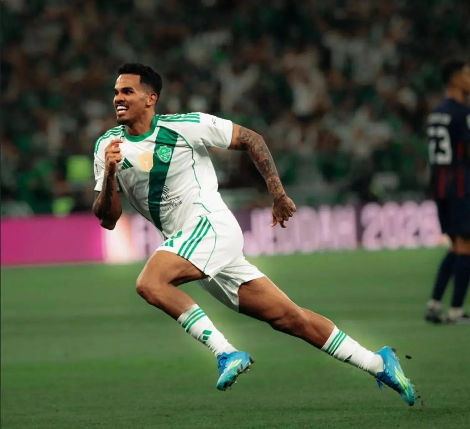Galeno celebrates after scoring. Photo: Al-Ahli