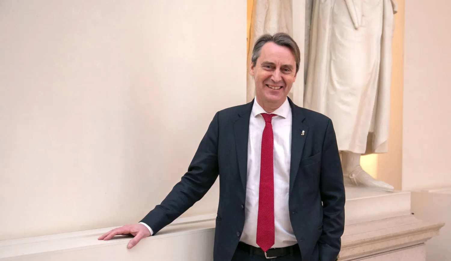 رئيس مجلس الشيوخ البلجيكي فنسنت بلونديل (من حسابه بوسائل التواصل الاجتماعي)