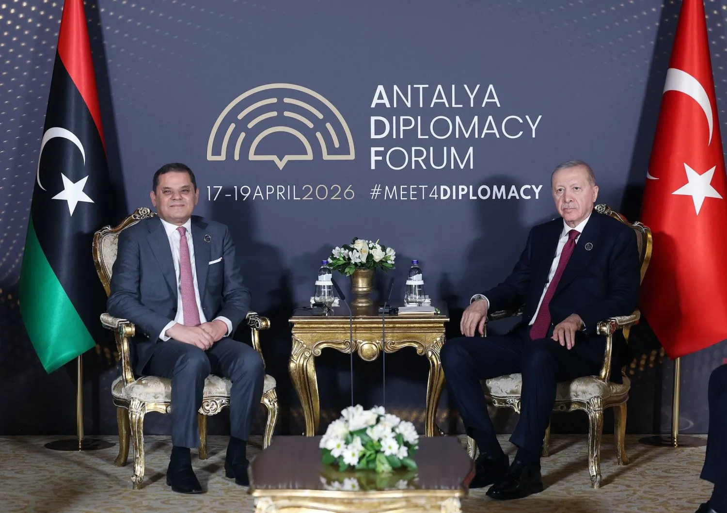 لقاء الرئيس التركي مع الدبيبة في تركيا السبت (مكتب الدبيبة)