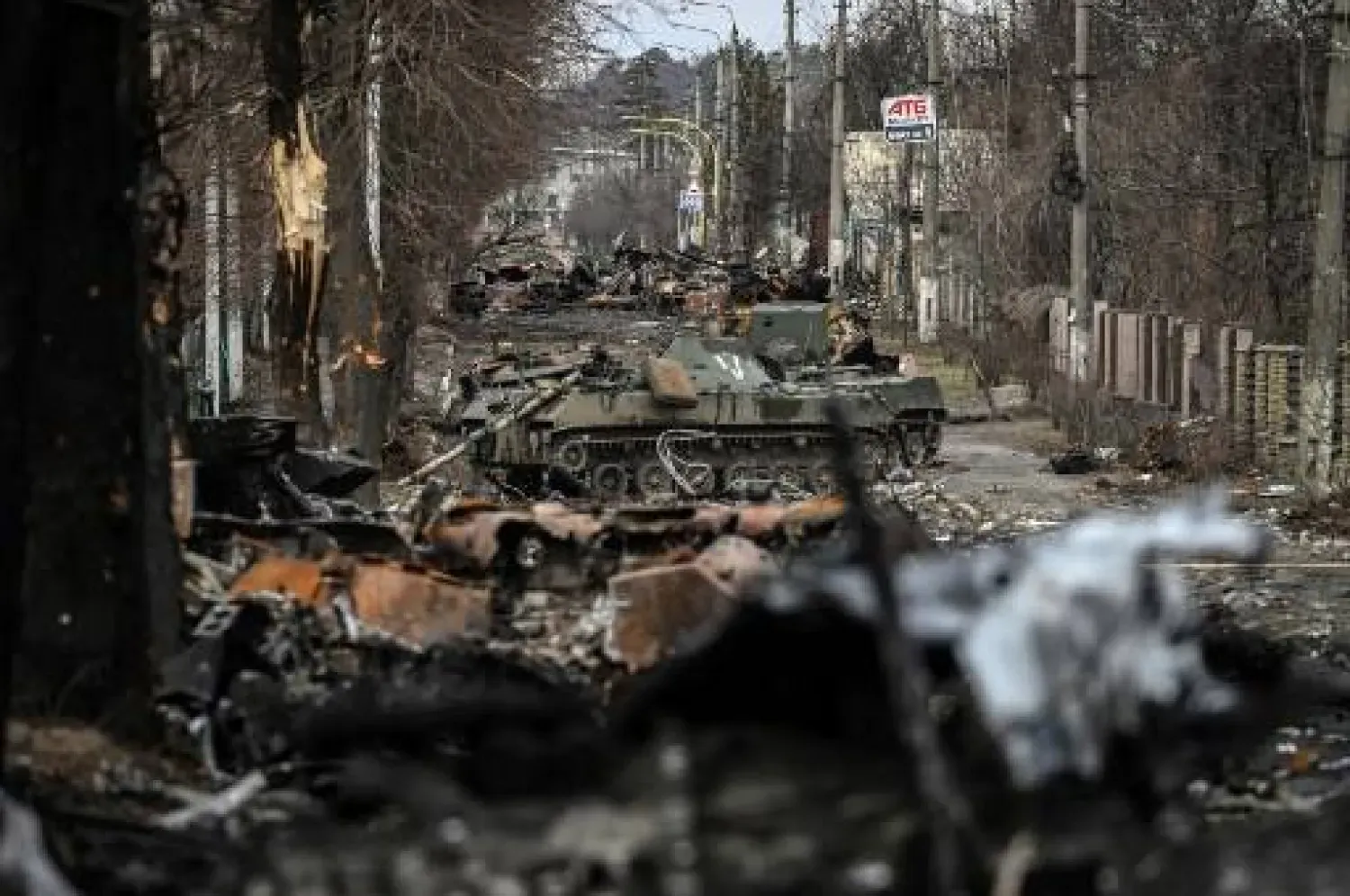 Ukrayna'daki savaştan bir sahne (AFP)