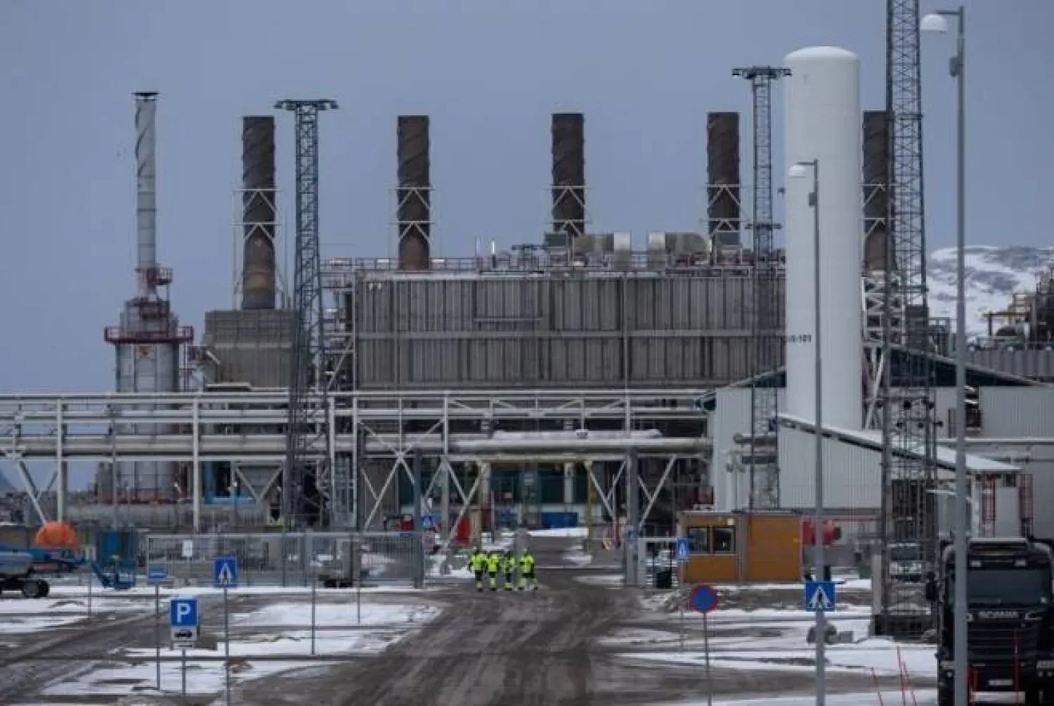 Norveç’teki Hammerfest sıvılaştırılmış doğal gaz (LNG) terminalinin genel görünümü (Reuters)