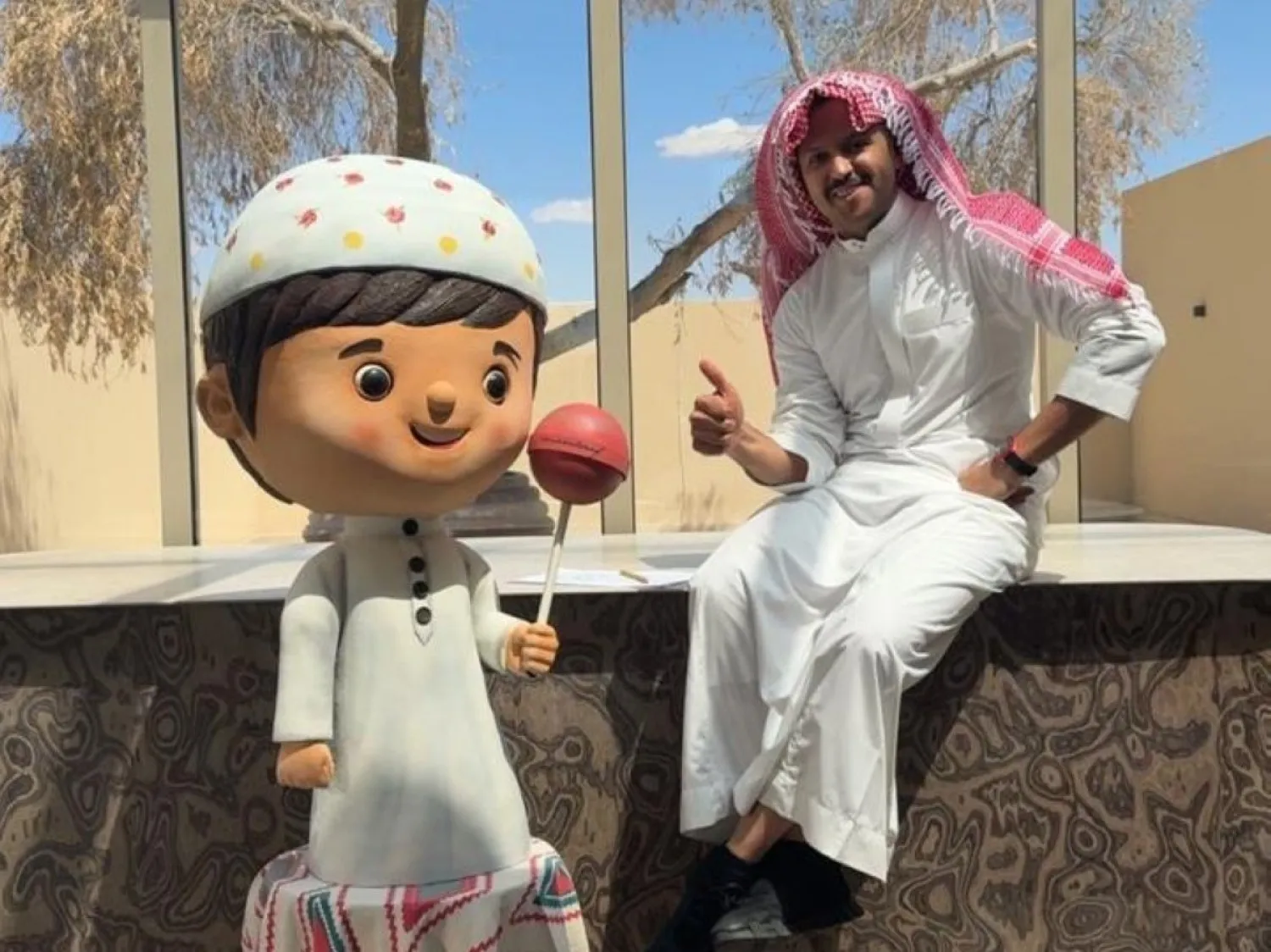 مُجسَّم ولد الحارة بالشوكولاته (إنستغرام)