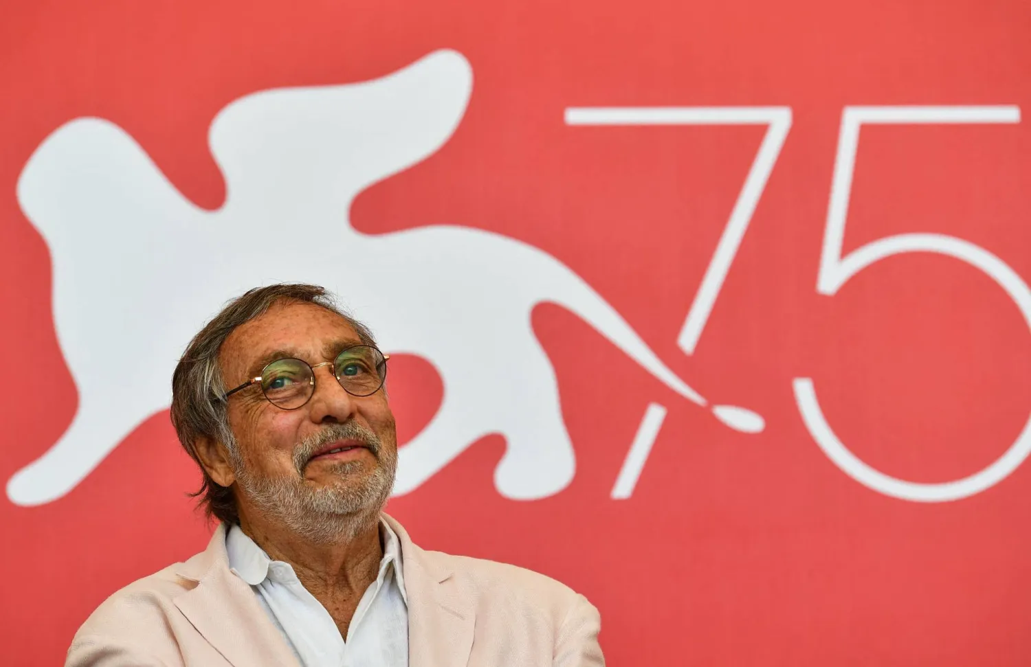 Actor Luis Brandoni attends a photocall for the film "Mi Obra Maestra" (My Masterpiece) presented out of competition on August 30, 2018 during the 75th Venice Film Festival at Venice Lido. (AFP)
