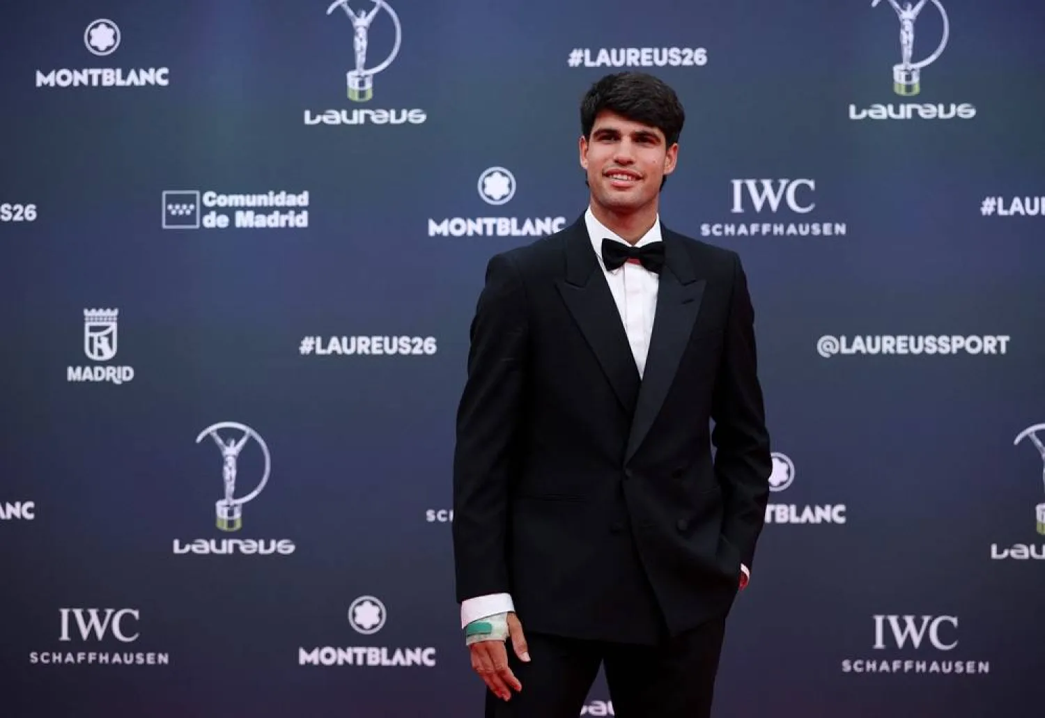  Laureus World Sports Awards - Palacio de Cibeles, Madrid, Spain - April 20, 2026 Spain's Carlos Alcaraz poses on the red carpet ahead of the awards ceremony (Reuters)