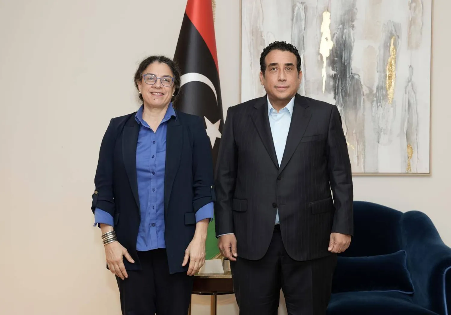 اجتماع المنفي وخوري في طرابلس (مكتب المنفي)