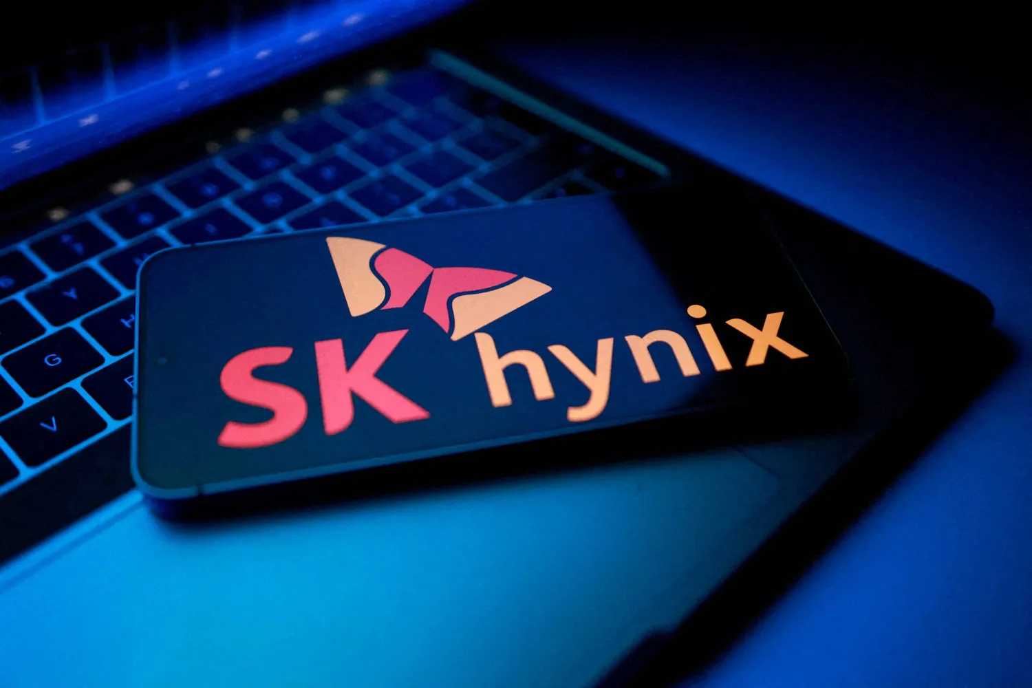 The SK Hynix logo appears in this illustration taken August 25, 2025. (Reuters)
