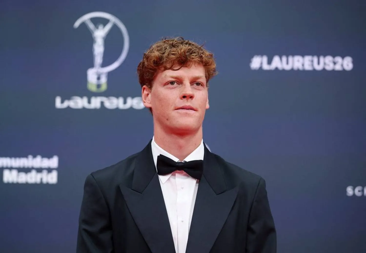 Laureus World Sports Awards - Palacio de Cibeles, Madrid, Spain - April 20, 2026 Italy's Jannik Sinner poses on the red carpet ahead of the awards ceremony. (Reuters) 