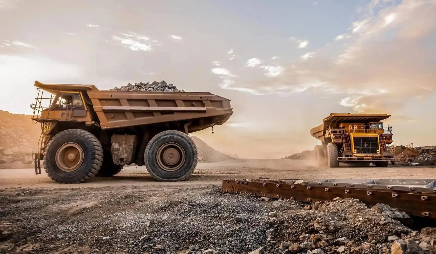 عملية استكشاف واستخراج المعادن في السعودية (واس)